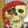PIRATAS  CARTONE PORTADA CALAVERA