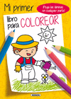 MI PRIMER LIBRO PARA COLOREAR CON PEGATINAS AMARILLO