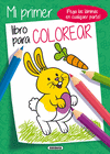 MI PRIMER LIBRO PARA COLOREAR CON PEGATINAS VERDE