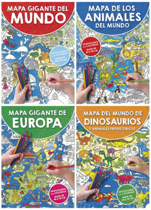 MAPA GIGANTE PARA COLOREAR