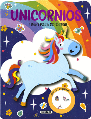 UNICORNIOS  (NARANJA) LIBRO PARA COLOREAR
