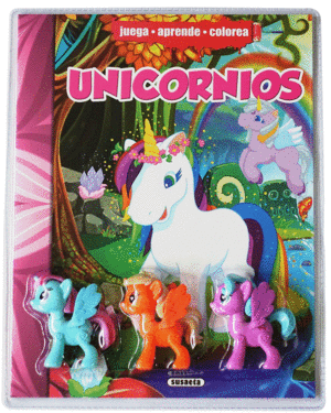 UNICORNIOS (3 MUECOS)   JUEGA APRENDE COLOREA