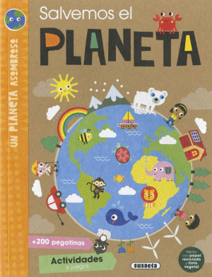 SALVEMOS EL PLANETA  PEGATINAS + ACTIVIDADES