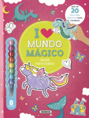 MUNDO MGICO  PEGATINAS COLOREAR