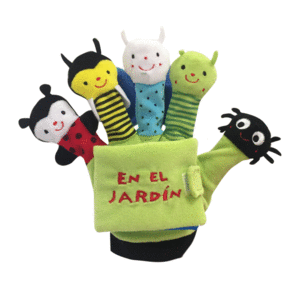 EN EL JARD�N   TELA MARIONETAS DEDO