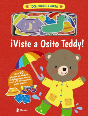 TOCA SIENTE Y JUEGA  VISTE A OSITO TEDDY   CARTONE