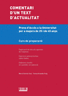 COMENTARI D'UN TEXT D'ACTUALITAT