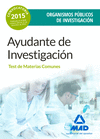 AYUDANTE INVESTIGACIN  TEST MATERIAS COMUNES