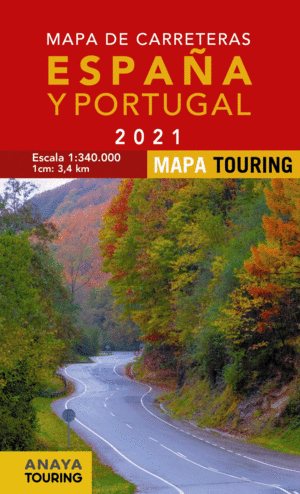 MAPA CARRETERAS ESPAA Y PORTUGAL 1:340.000 2021