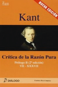 KANT  CRITICA DE LA RAZON PURA