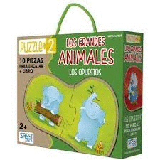 GRANDES ANIMALES   / OPUESTOS  PUZLE 2 PZ