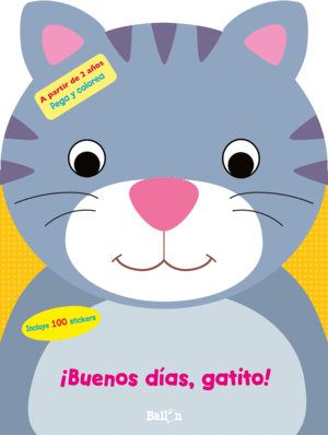 BUENOS DAS, GATITO!  STICKERS COLOREAR