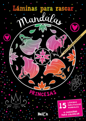 LMINAS PARA RASCAR MANDALAS - PRINCESAS