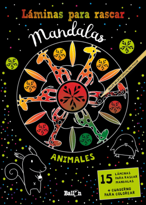 LMINAS PARA RASCAR MANDALAS - ANIMALES