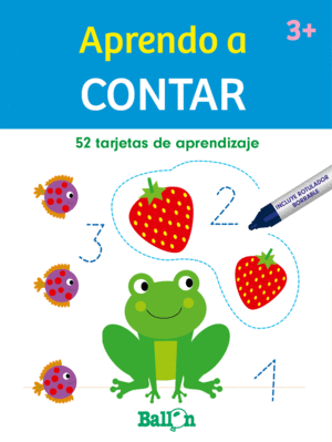 APRENDO A CONTAR  52 TARJETAS BORRABLES 3+