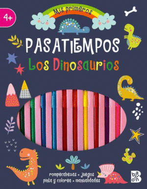 PASATIEMPOS CON ROTULADORES-LOS DINOSAURIOS