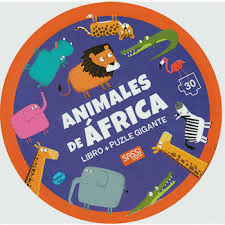 ANIMALES DE AFRICA   LIBRO + PUZLE GIGANTE