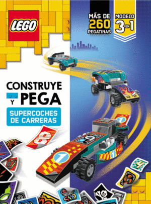 LEGO  CONSTRUYE Y PEGA SUPERCOCHES DE CARRERA